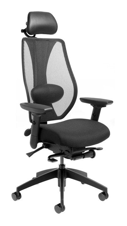 tCentric Hybrid Synchro Glide - Black Frame & Upholstered Seat