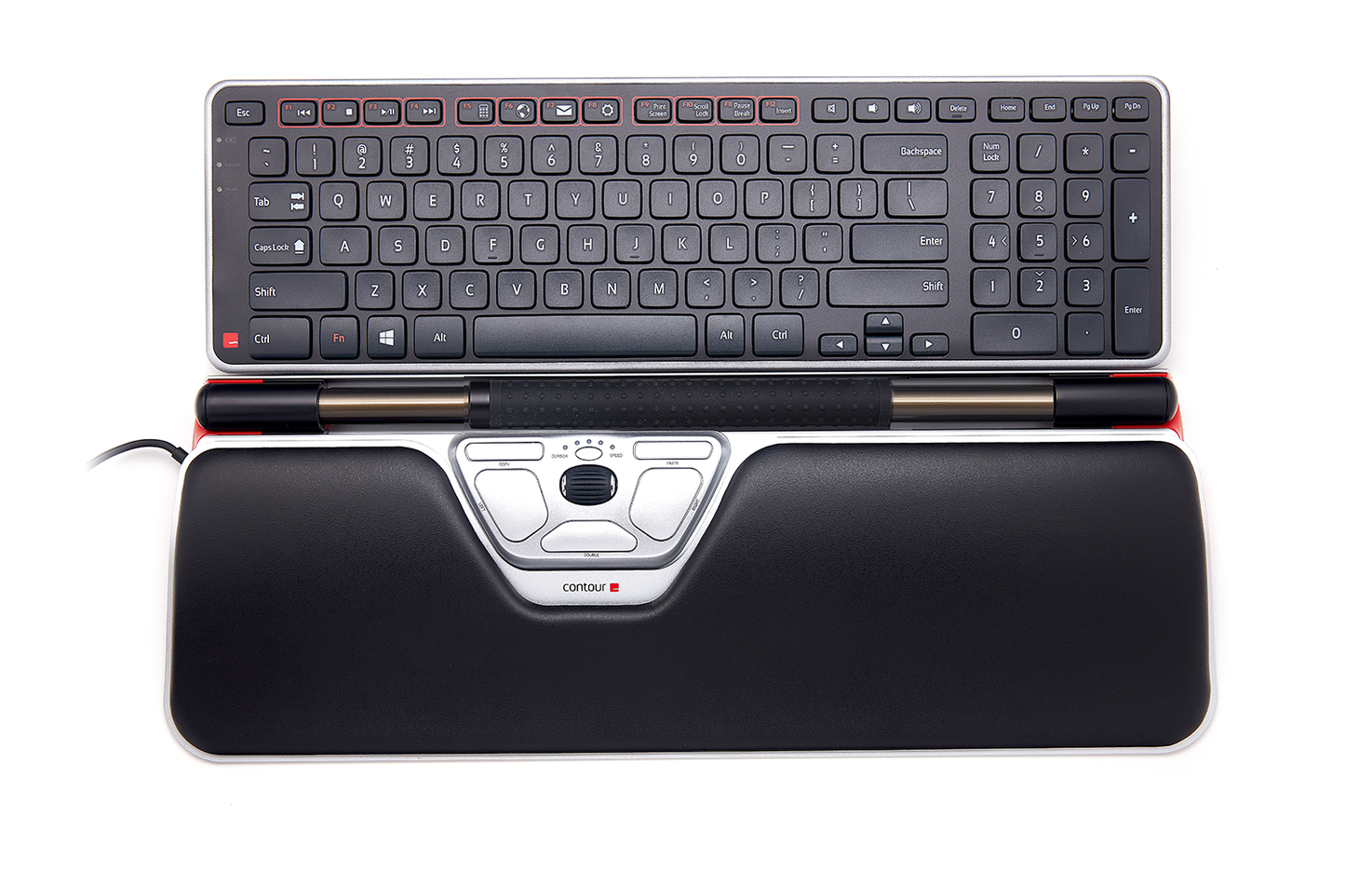 Ultimate Workstation Wireless Red-Plus Bundle | RollerMouse Red PLUS + Balance Keyboard