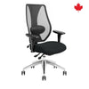 tCentric Hybrid Boardroom Chair - Black Frame &amp; Black Upholstered Seat