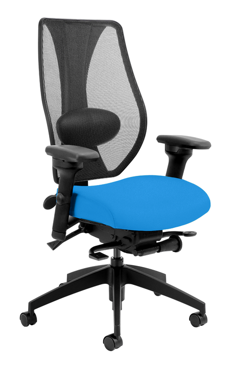tCentric Hybrid Synchro Glide - Black Frame & Upholstered Seat