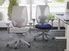 tCentric Hybrid Ergonomic Office Chair - Grey Frame w/ Upholstered Seat [ergonomics] - fitzBODY.com