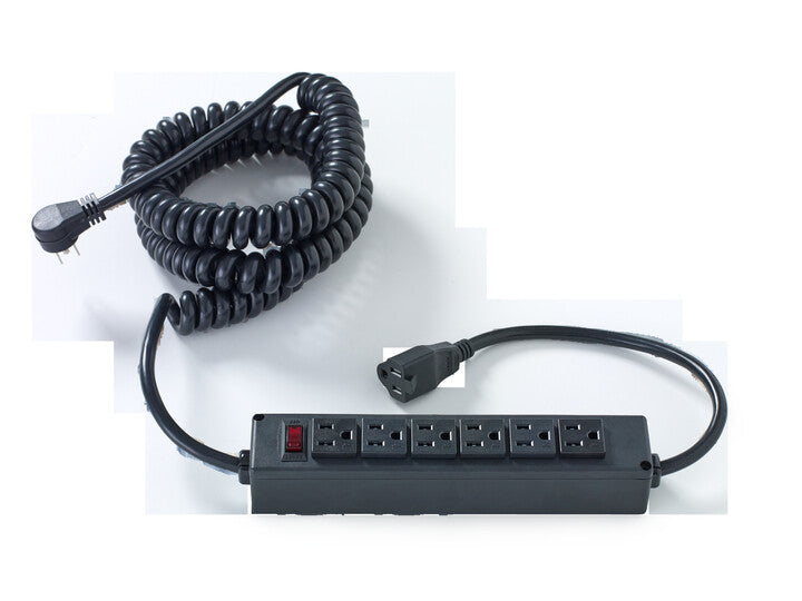 Power bar with 10' Spiral Cord