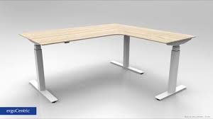 upCentric Sit Stand Desk - L-Shaped - Electric height