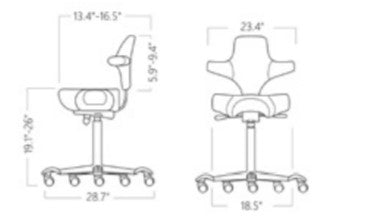 HÅG Capisco with Saddle Seat and Back - Model 8106 [ergonomics] - fitzBODY.com