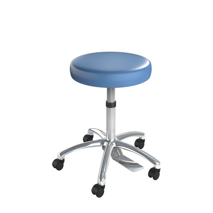 Hands Free Ultimate Medical Stool - Chrome Package