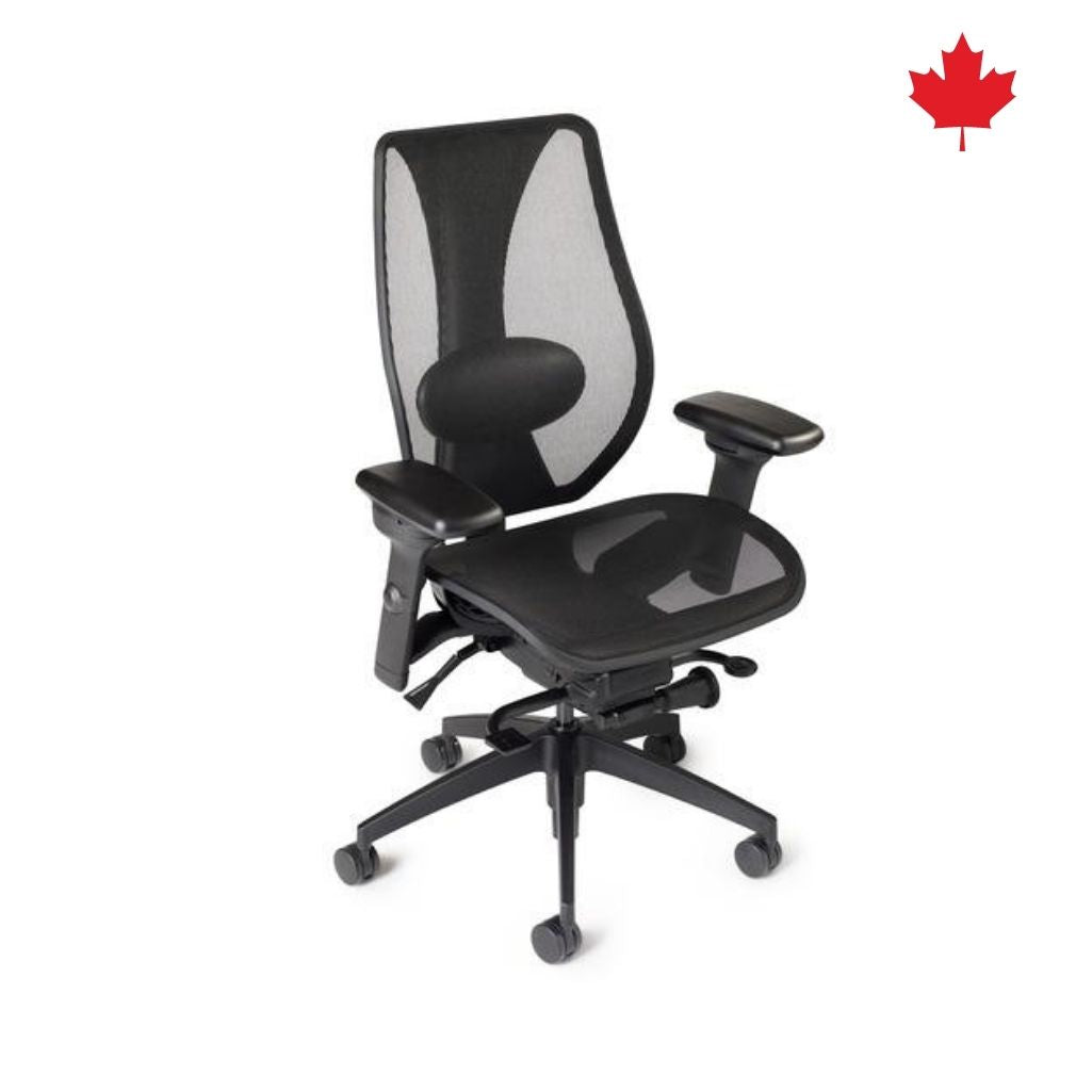 tCentric Hybrid Synchro Glide - Black Frame & All Mesh Seat/Back